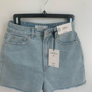Glassons super high rise jean shorts